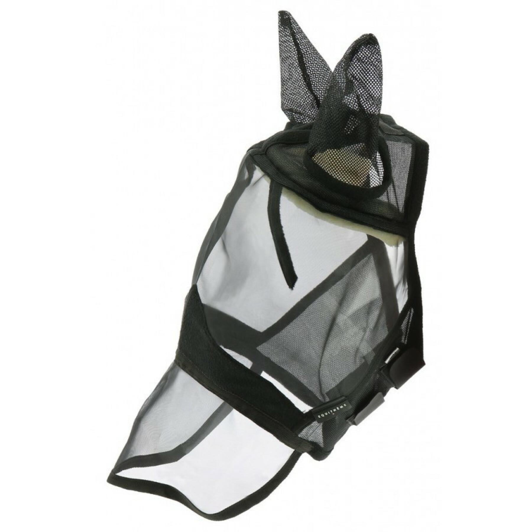Anti-fly mask for horses Equithème Confort