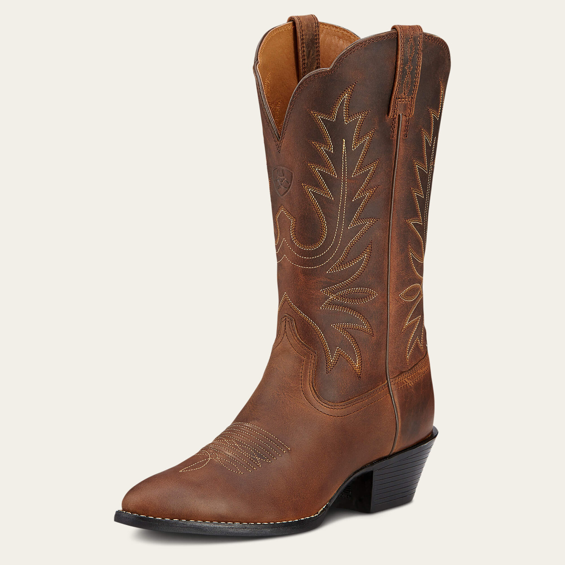 Women's leather western boots Ariat Heritage R Toe