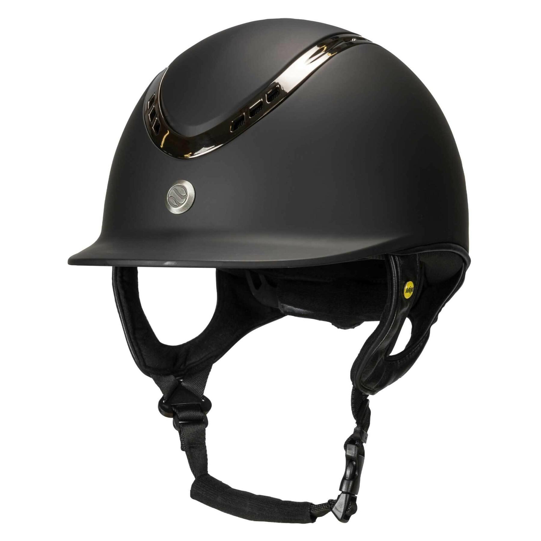 Riding helmet with knob Back on Track EQ3 Pardus Smooth