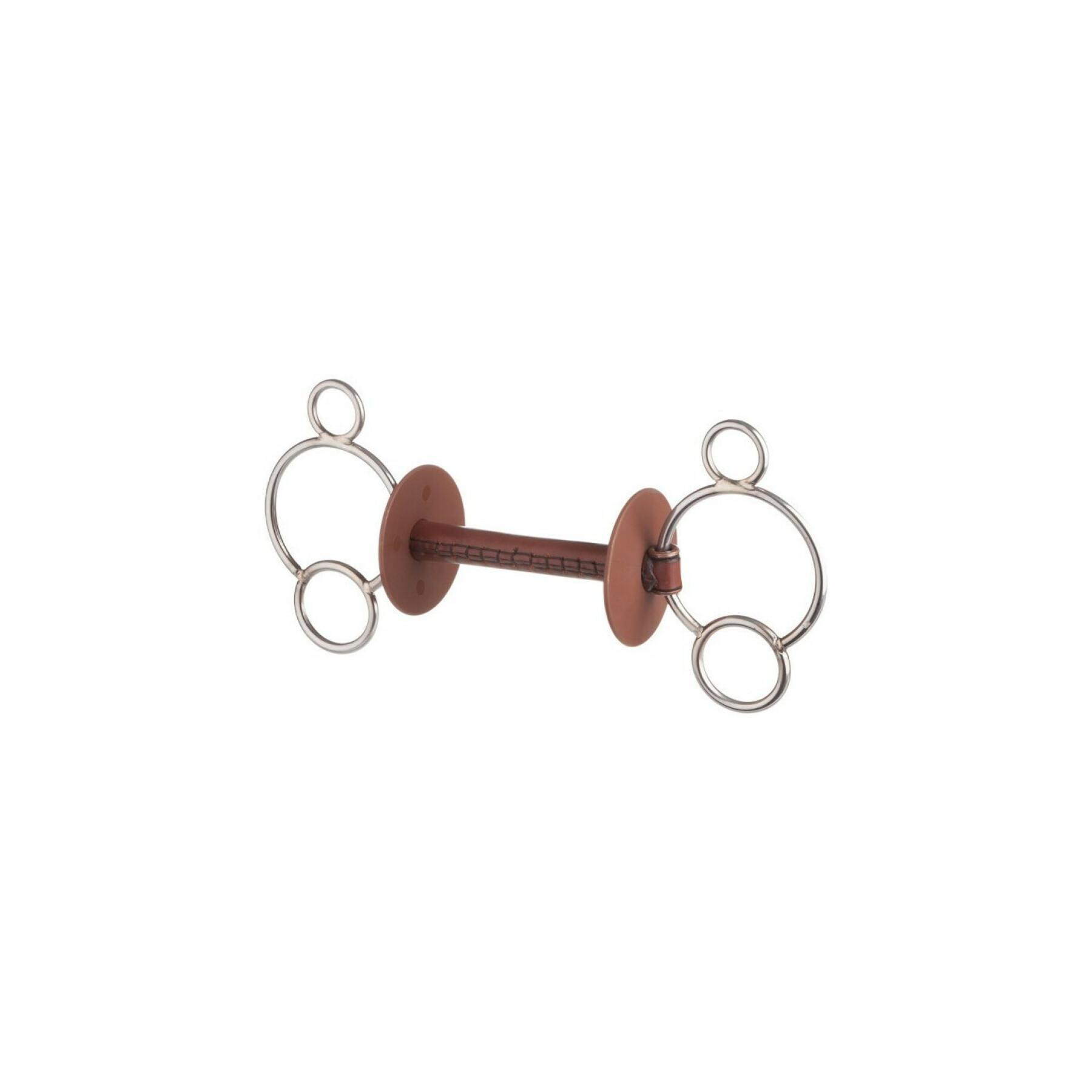 3 ring horse bit with standard leather bar Beris