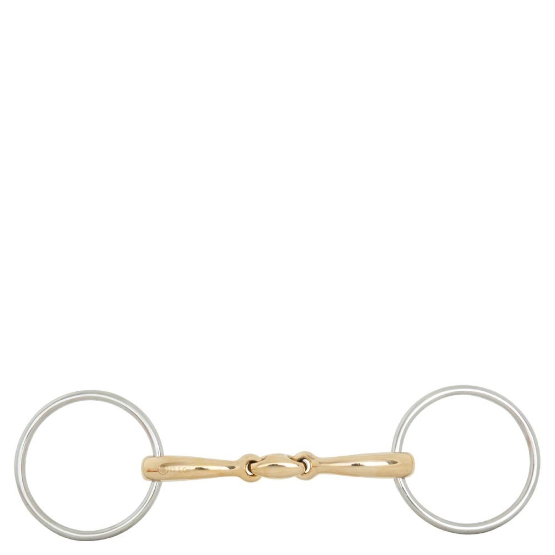 Double snaffle bits for horses BR Equitation Soft Contact