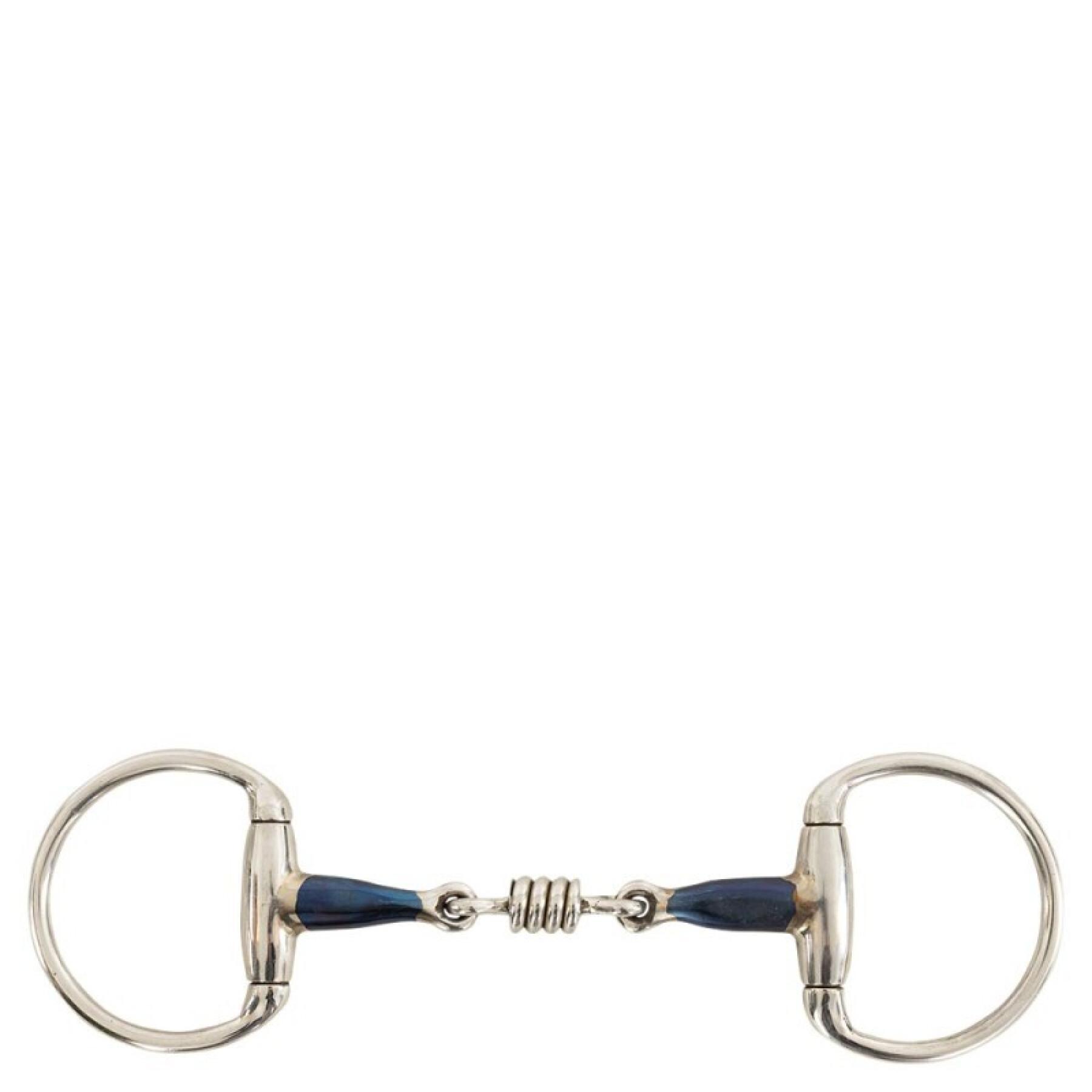 Double snaffle bit for horses in rolls BR Equitation