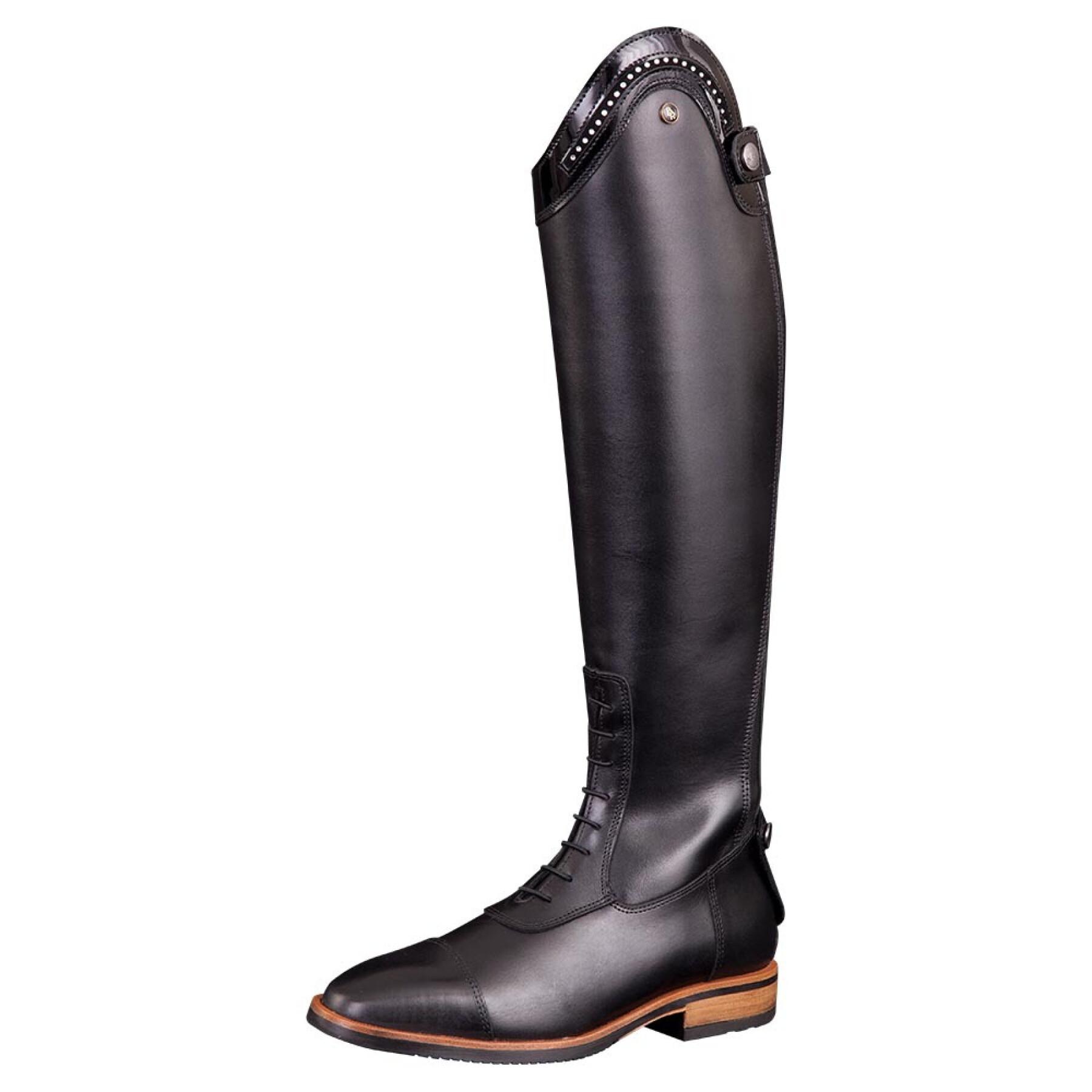 Wide calf leather riding boots BR Equitation Venetia