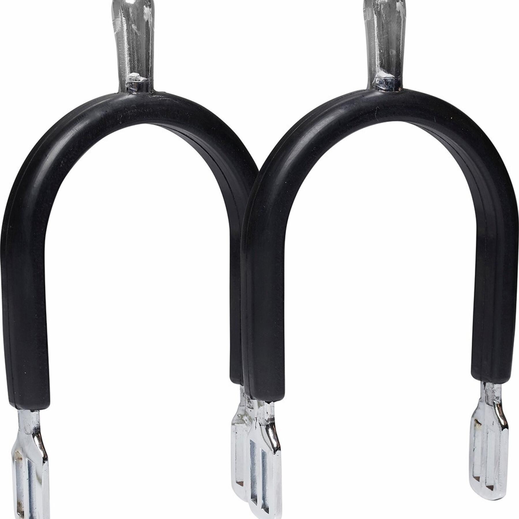 strap-covered rubber riding spurs Equipage