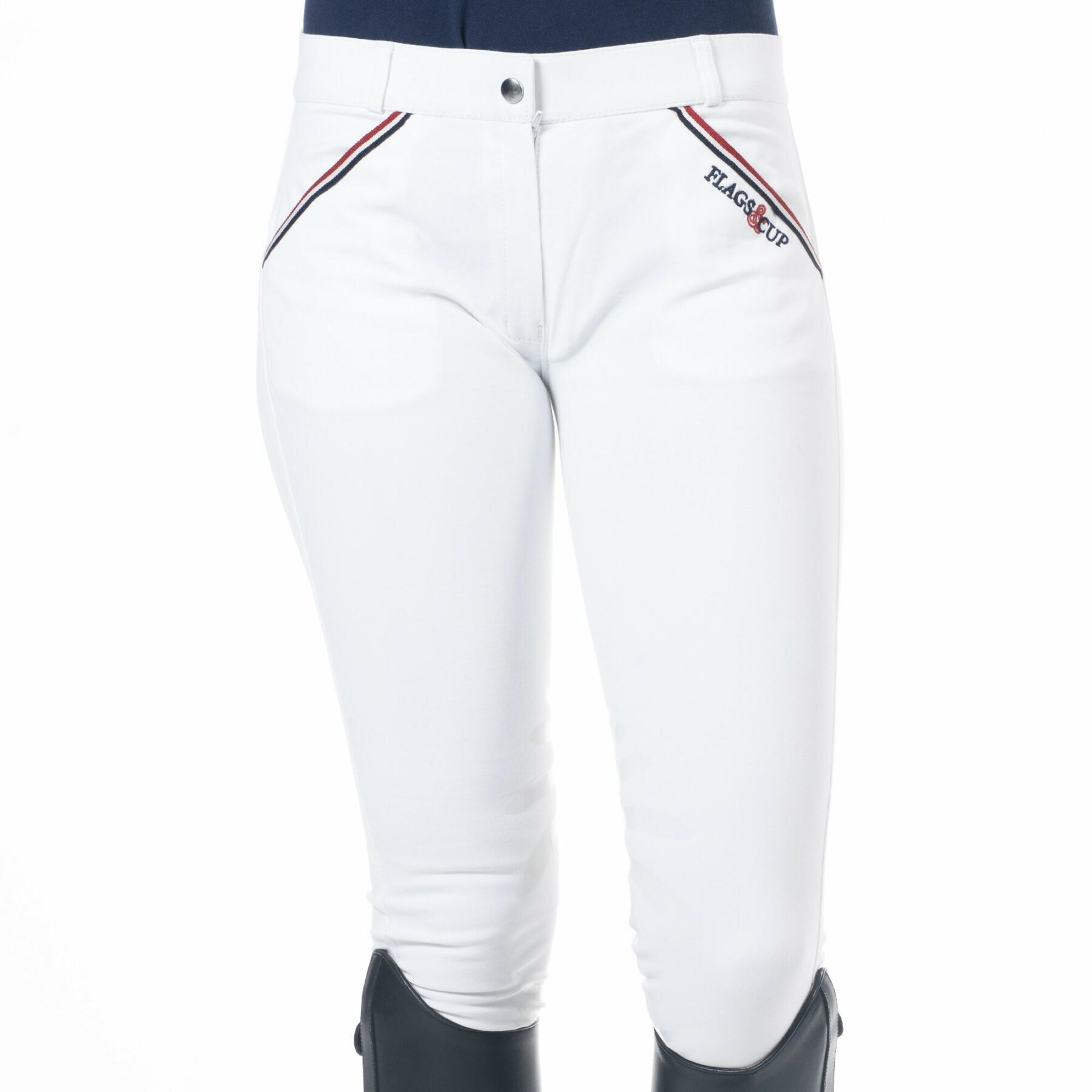 Women's mid grip riding pants Flags&Cup France - Limited Edition