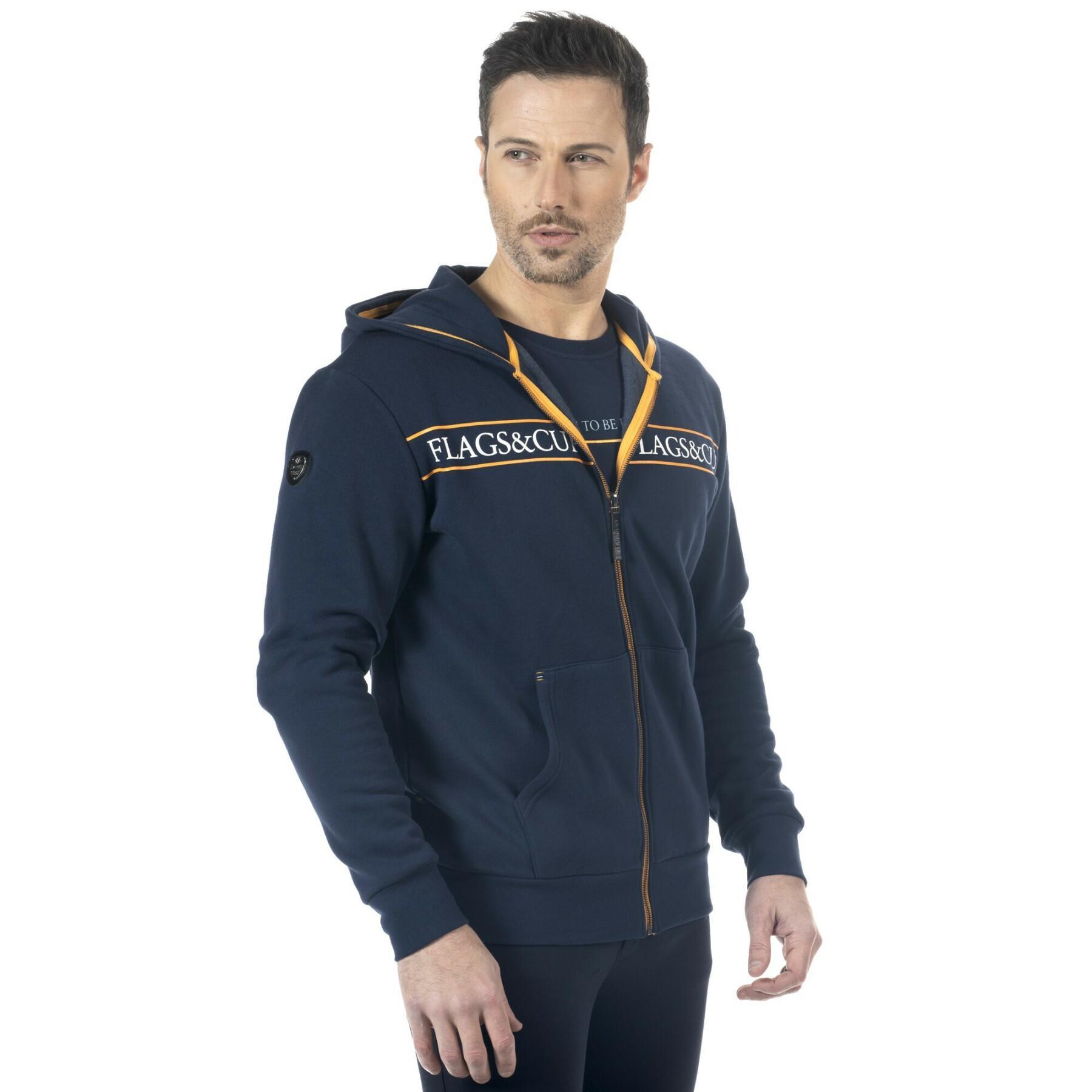 Hooded riding sweatshirt Flags&Cup Perico