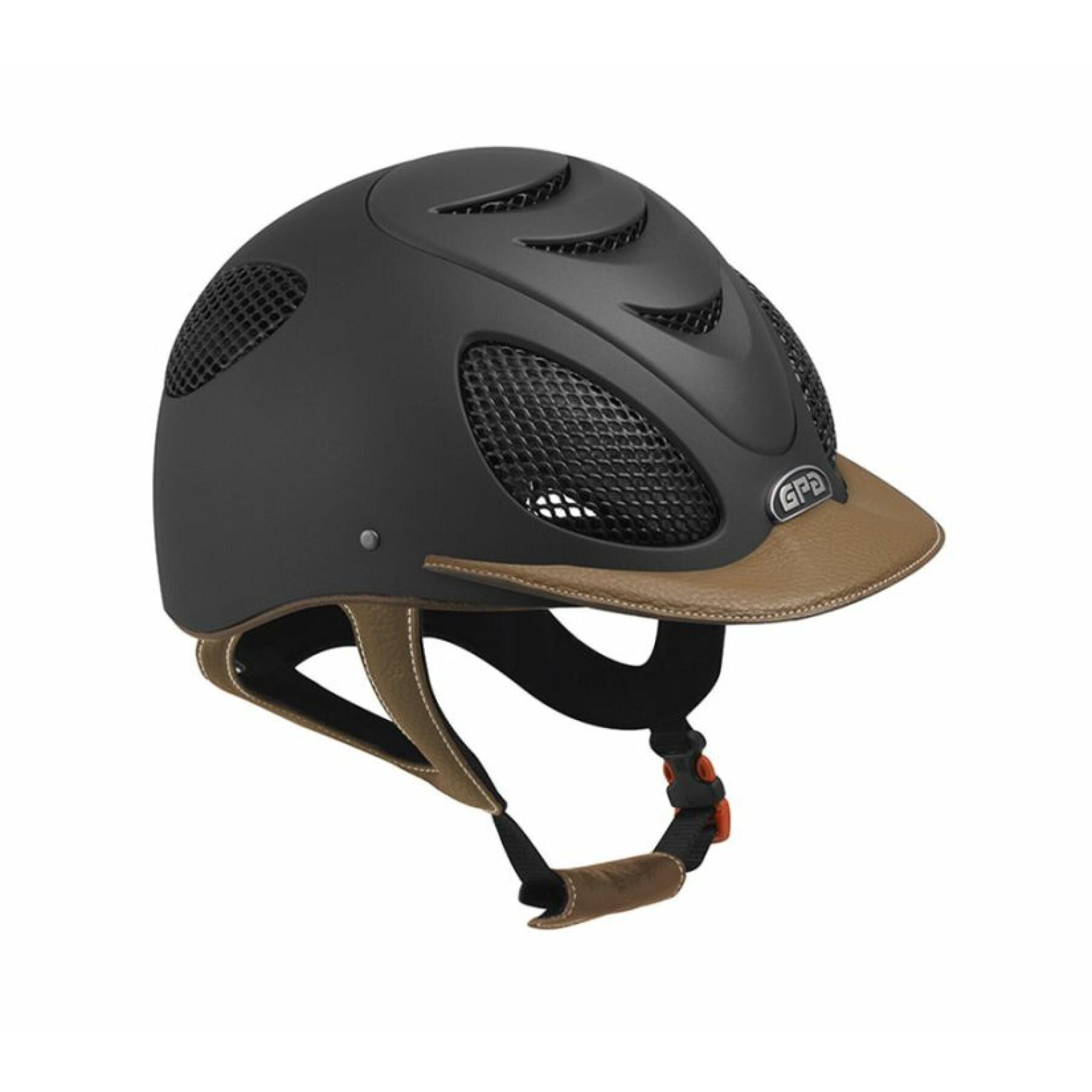 Leather riding helmet GPA Speed'Air 2X