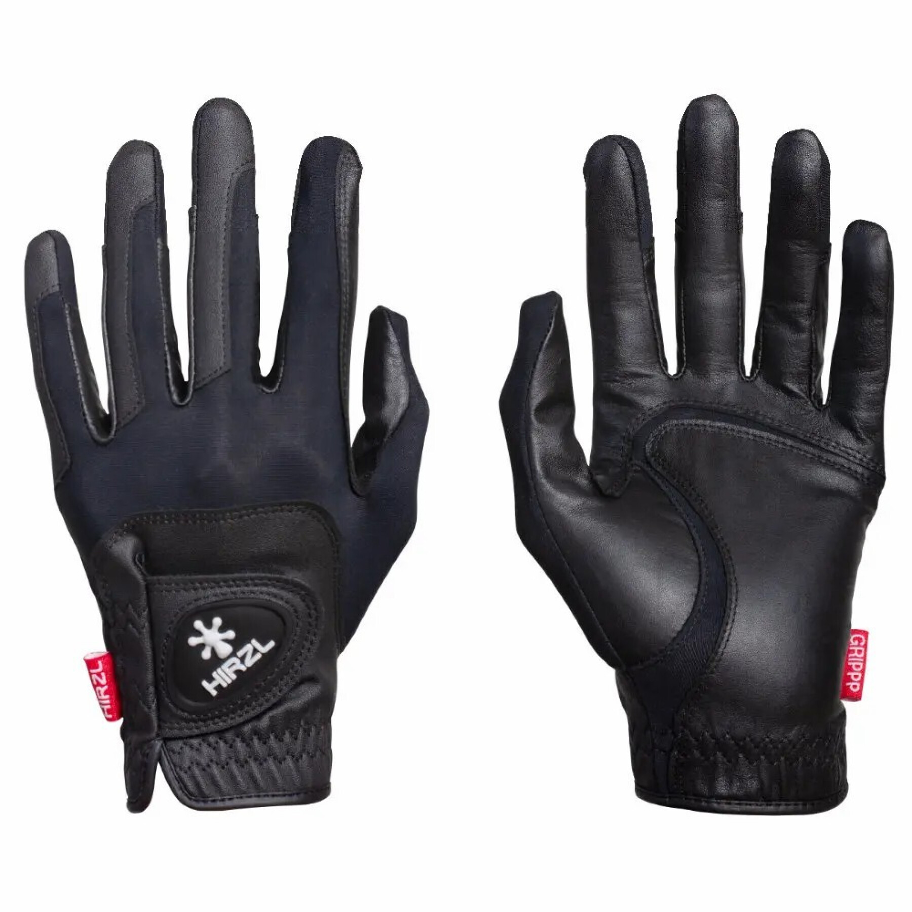Leather riding gloves Hirzl Grippp Compression (x2)