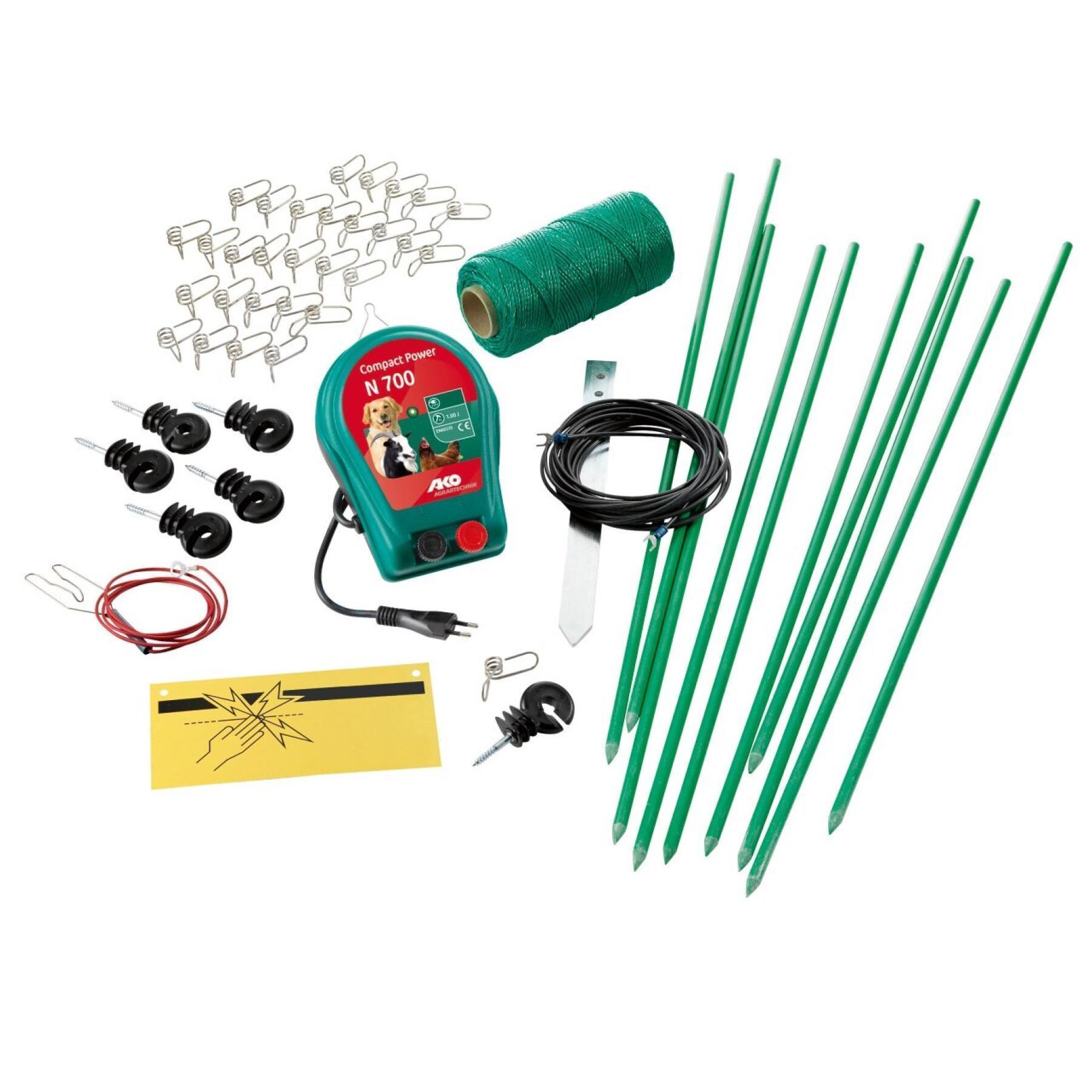 Kit for electric fence on sector Kerbl Hobbyset N700