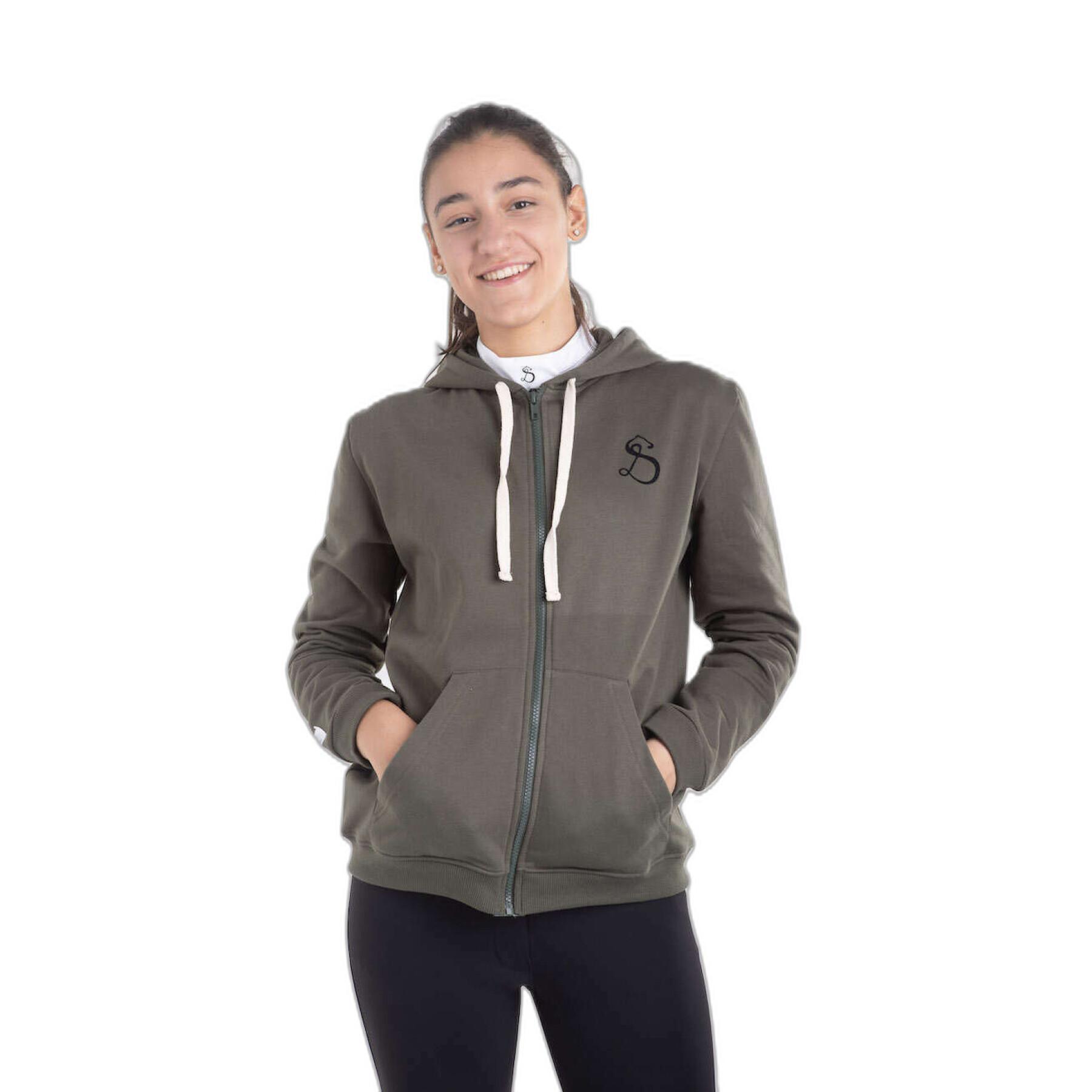 Sweat zipped hooded riding Le Sabotier Gustave