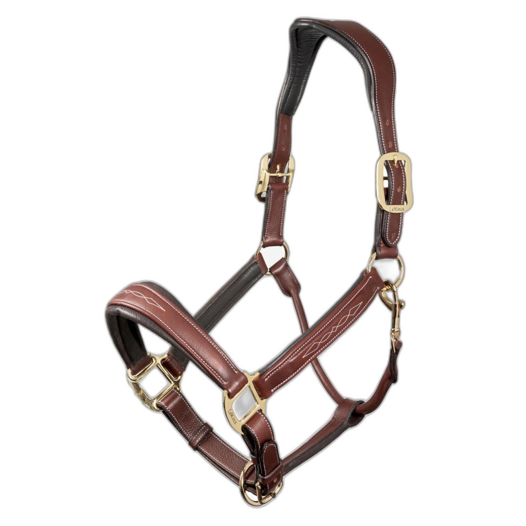 Leather halter for horse LeMieux Stitched Comfort