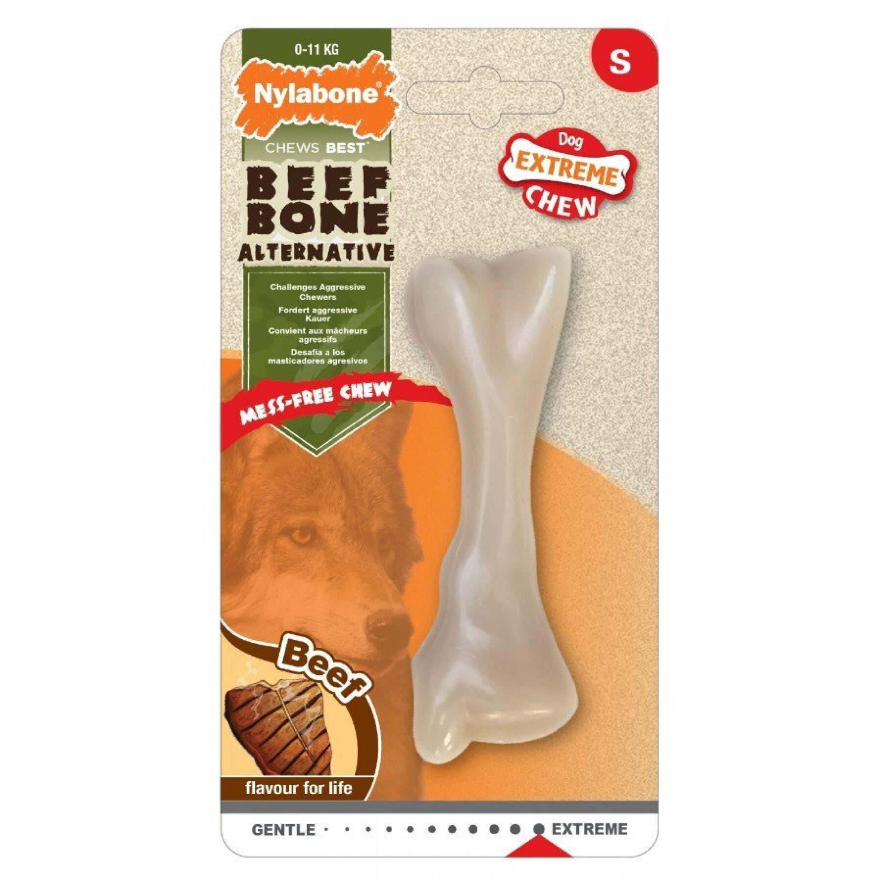 Dog toy Nylabone Extreme Chew - Beef Bone S