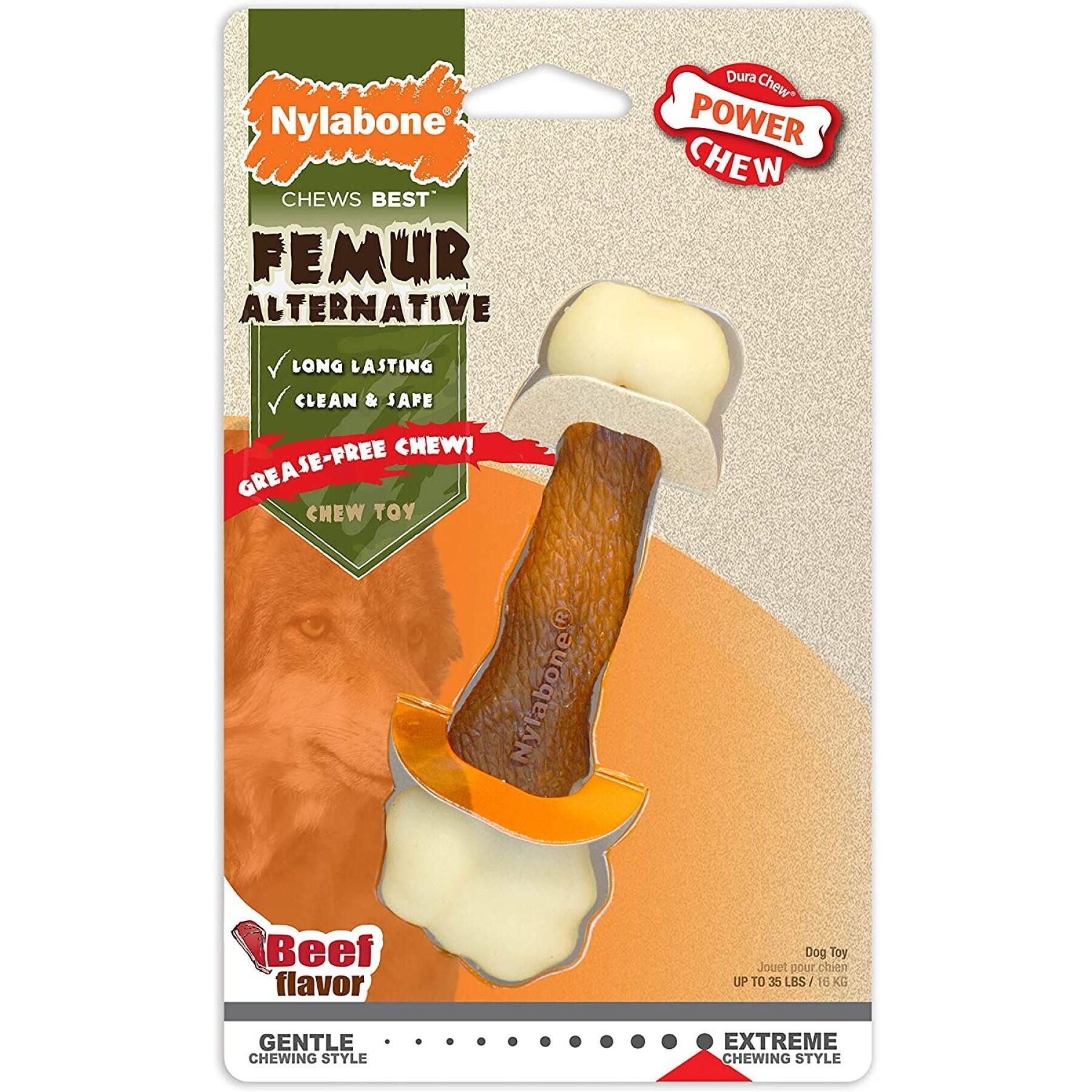 Dog toy Nylabone Extreme Chew - Femur Beef Flavour L