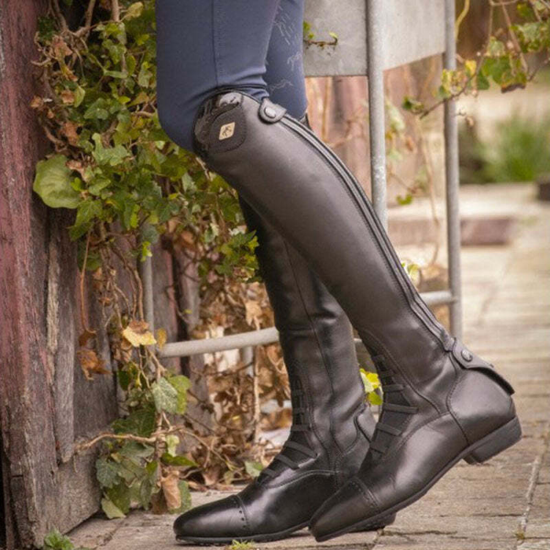 Standard riding boots with calf: women's slim fit Pénélope Eclipse