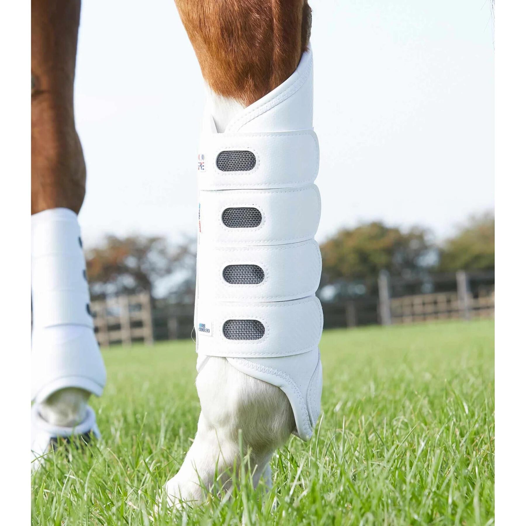 Hind leg gaiters for horses Premier Equine Carbon Tech Air Cooled