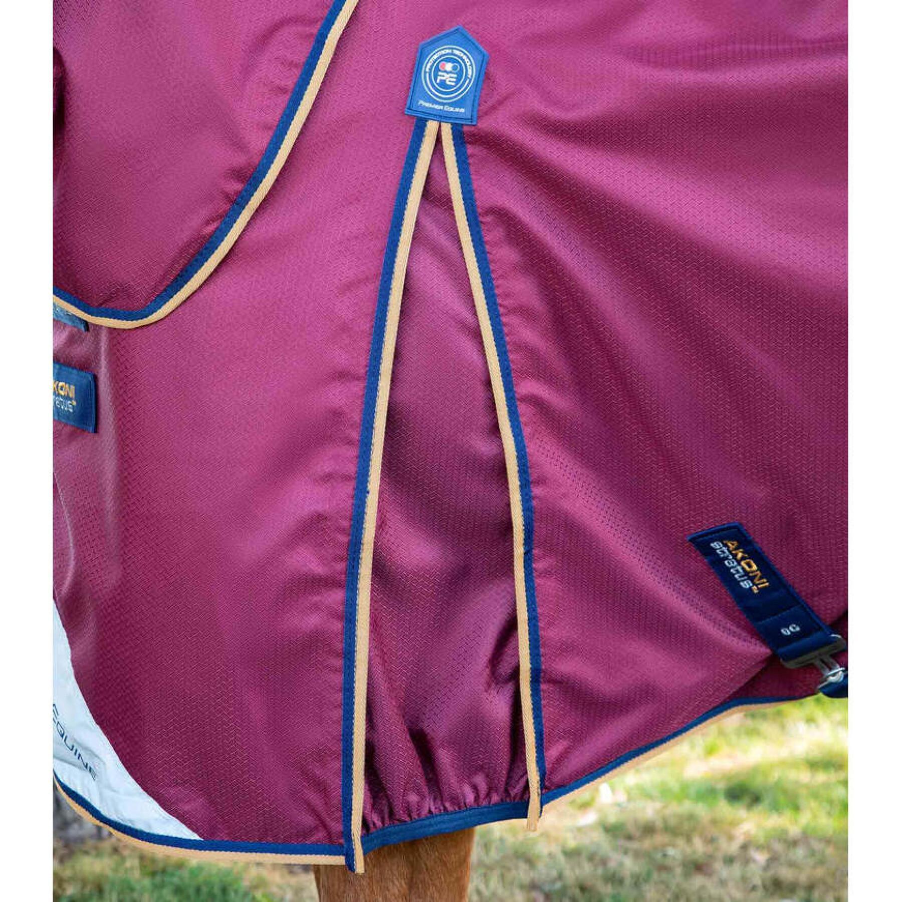 Outdoor horse blanket with neck cover Premier Equine Akoni Stratus 0g