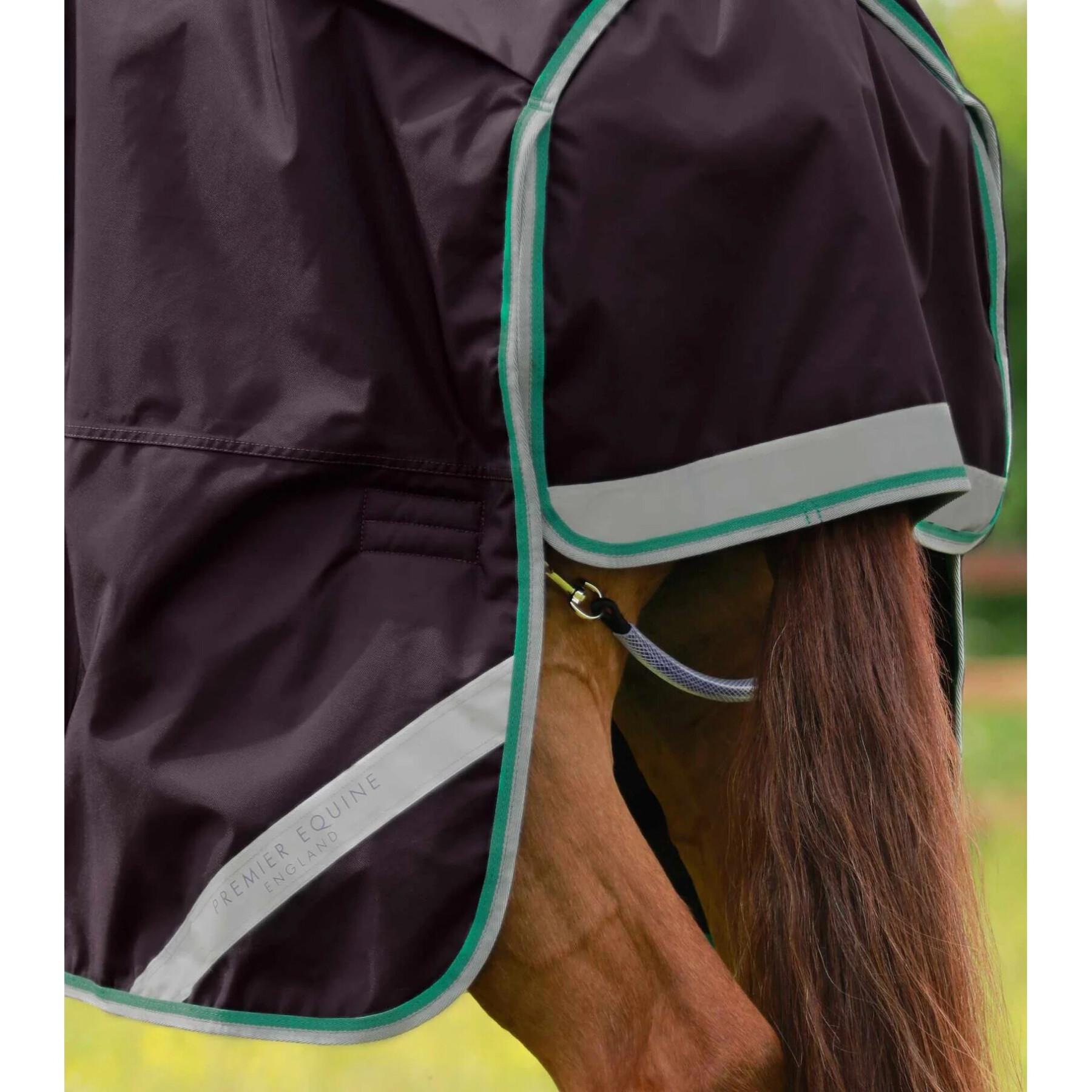 Waterproof outdoor horse blanket with neck cover Premier Equine Buster 200 g