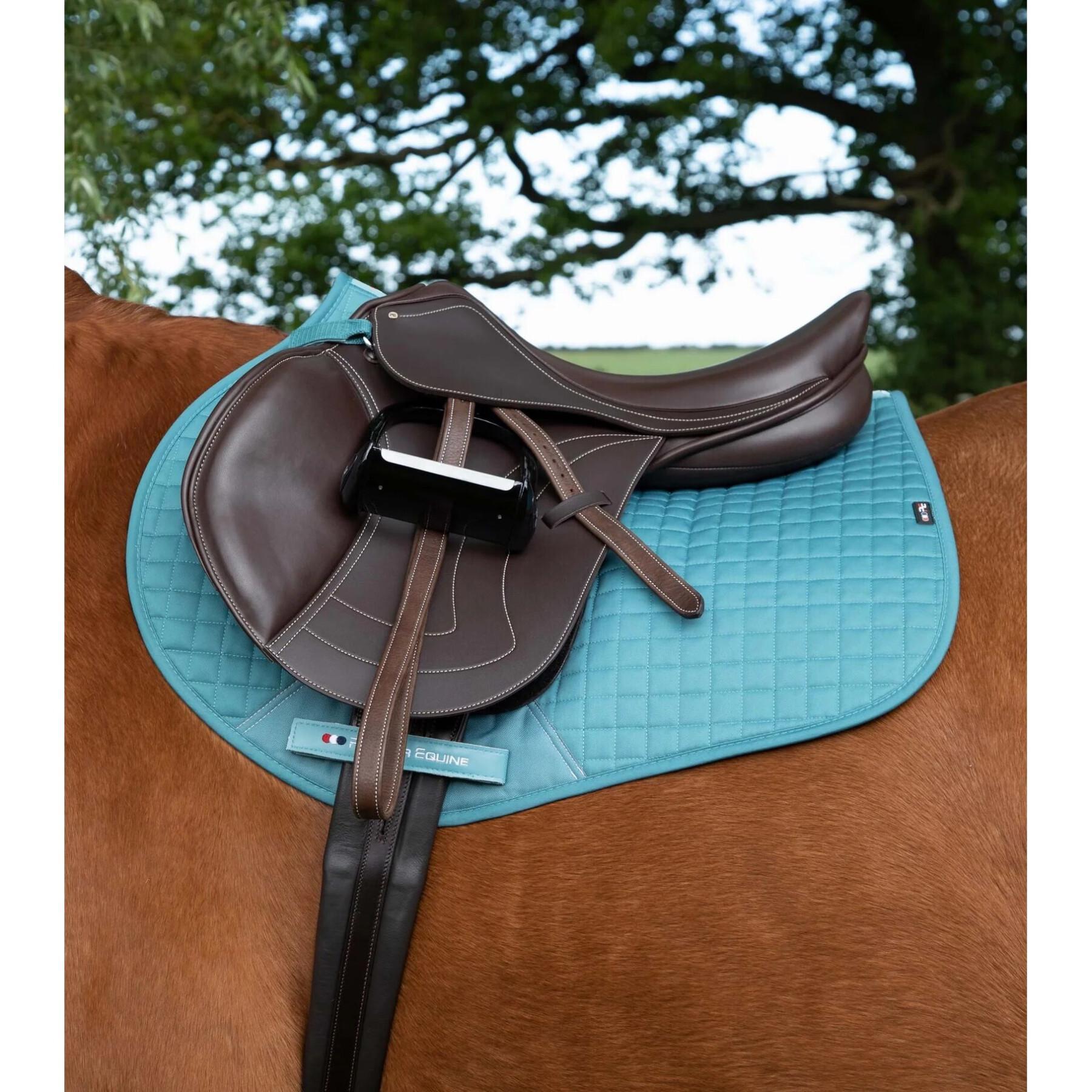 Saddle pad for horses in plain cotton Premier Equine Close Contact GP