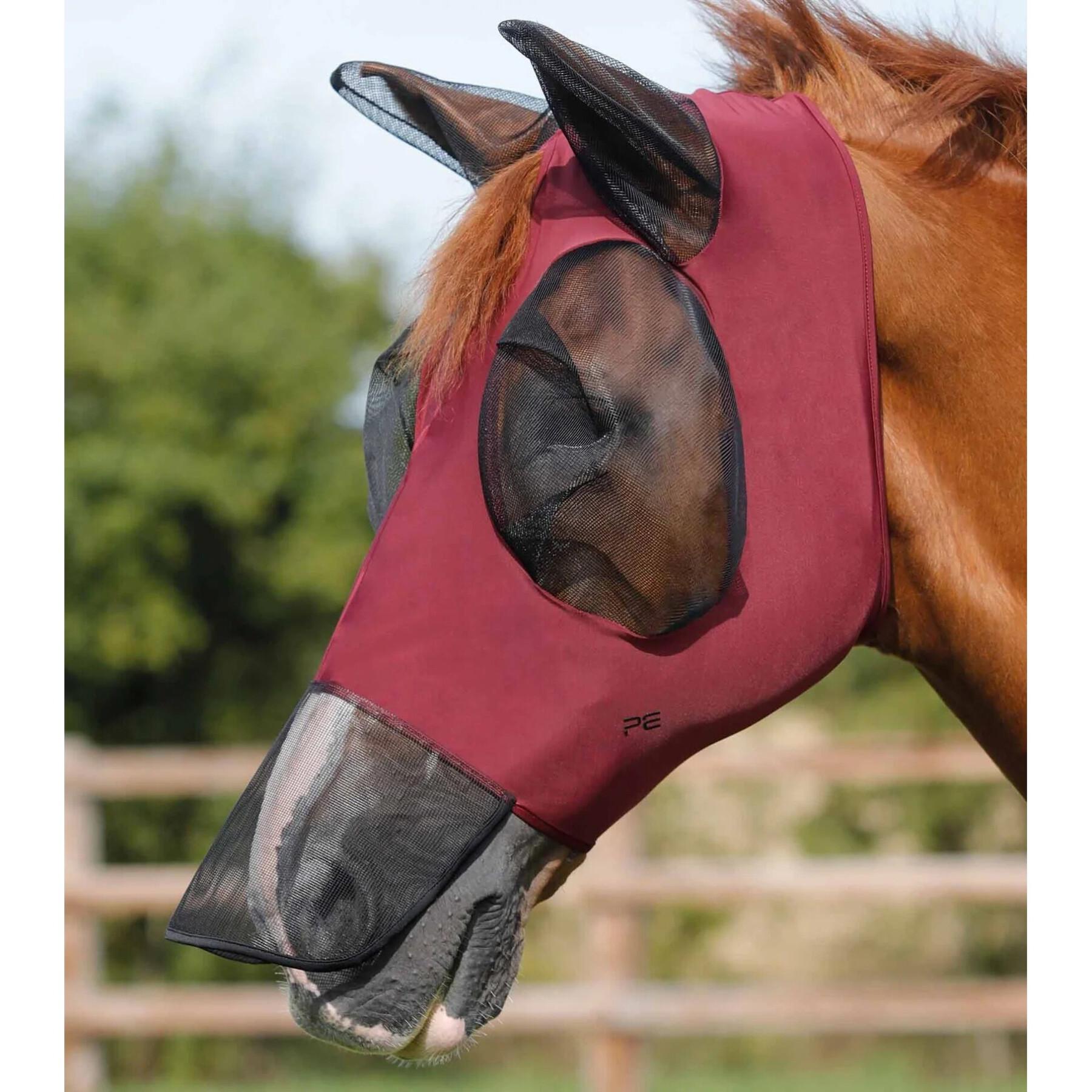 Anti-fly mask for horses Premier Equine Comfort Tech Xtra Lycra