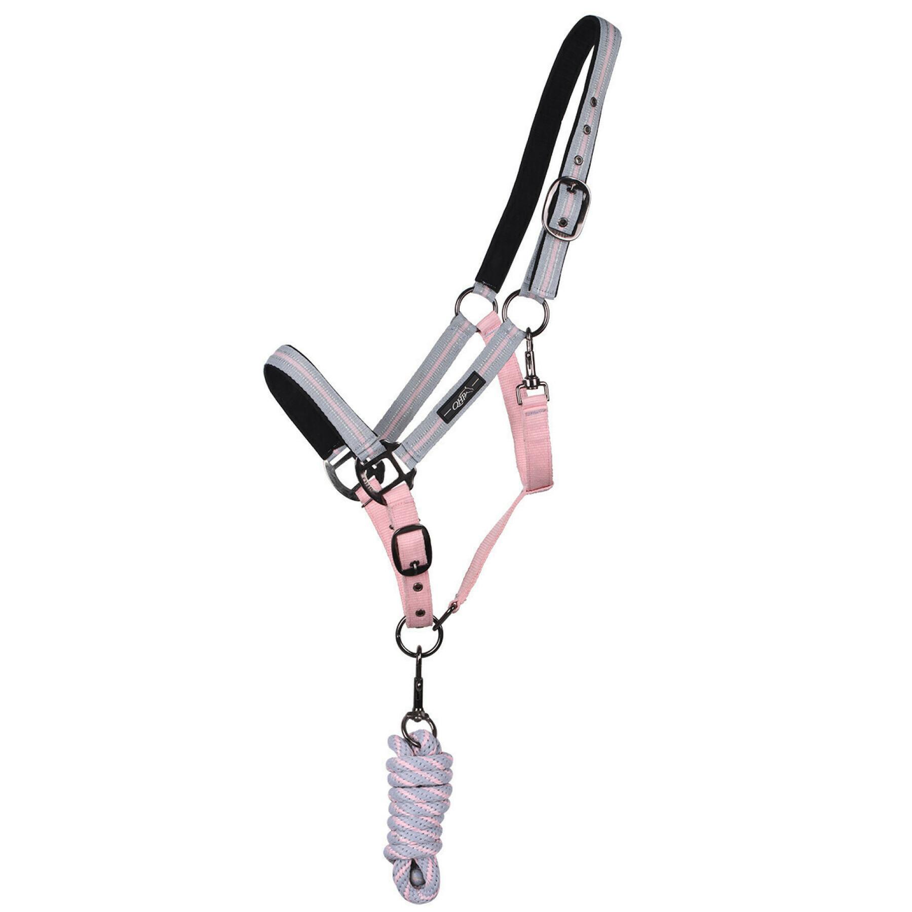Halter and lead rope kit for horses QHP Primrose