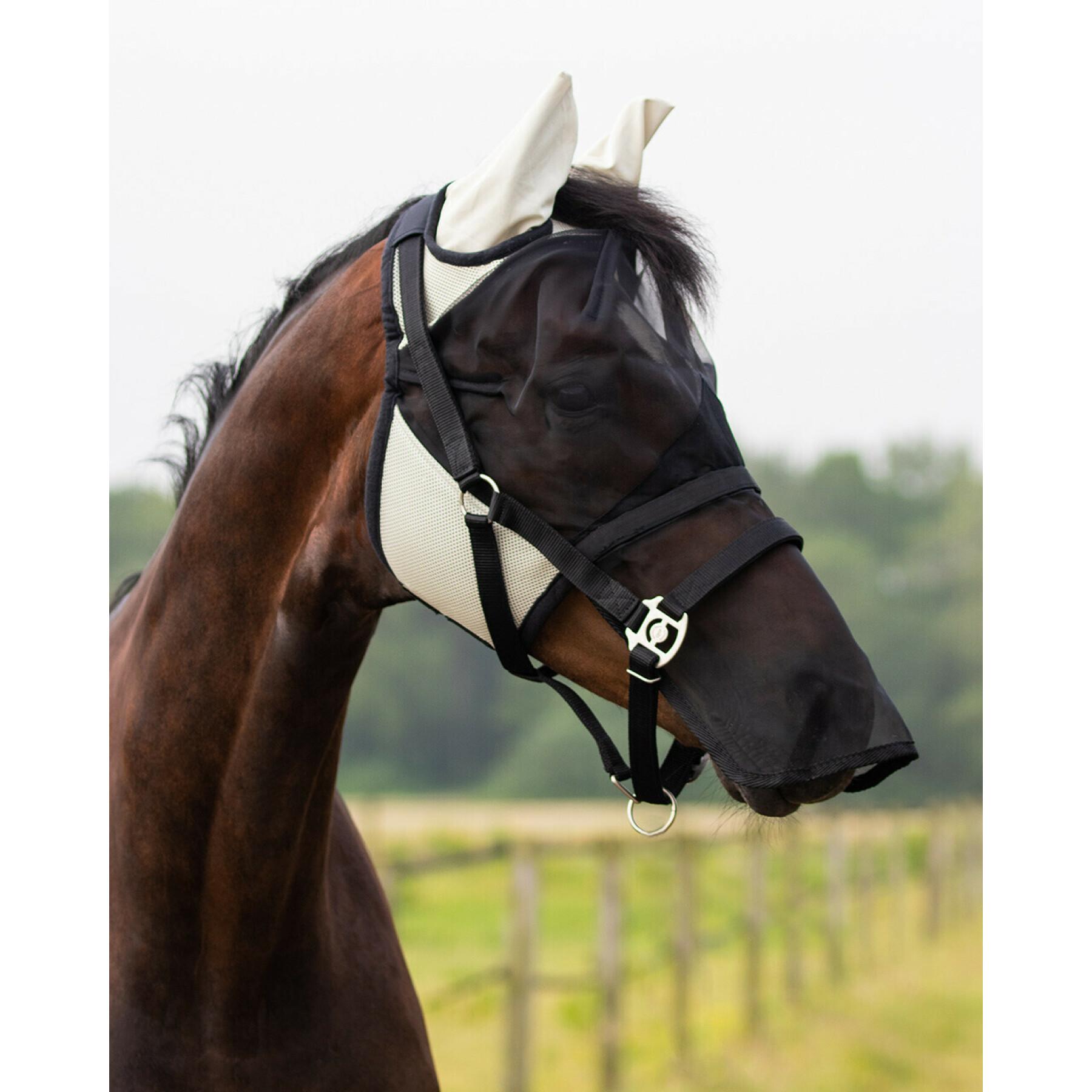QHP Anti-fly mask with detachable nose flap