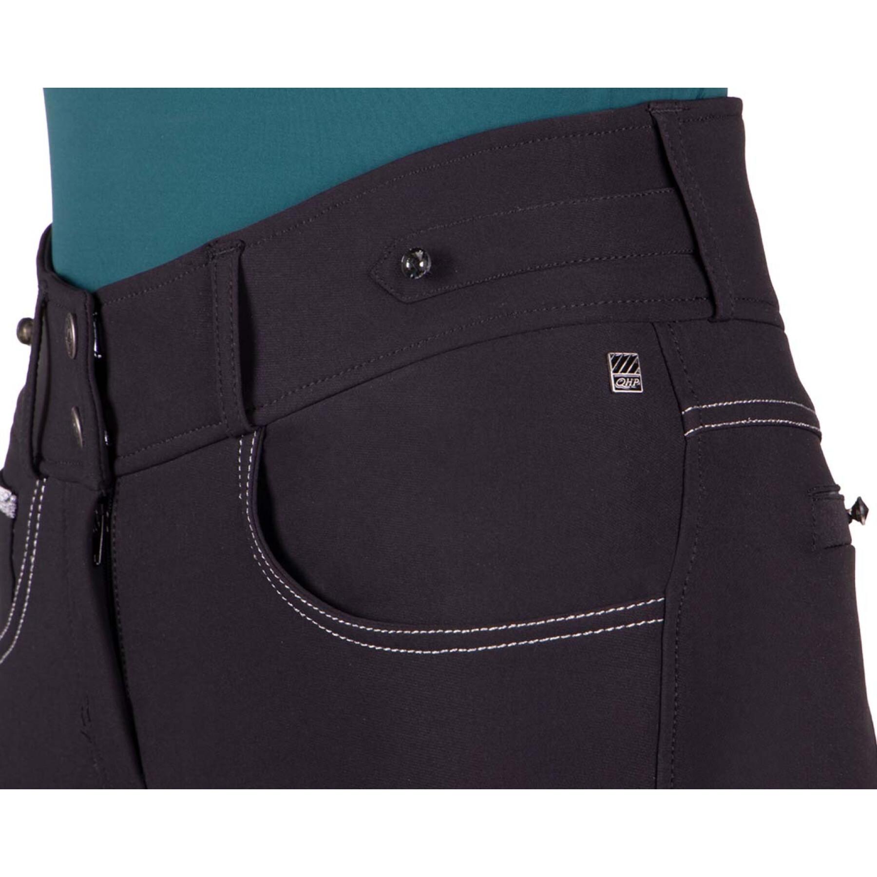 Riding pants with grip for women QHP Adalyn