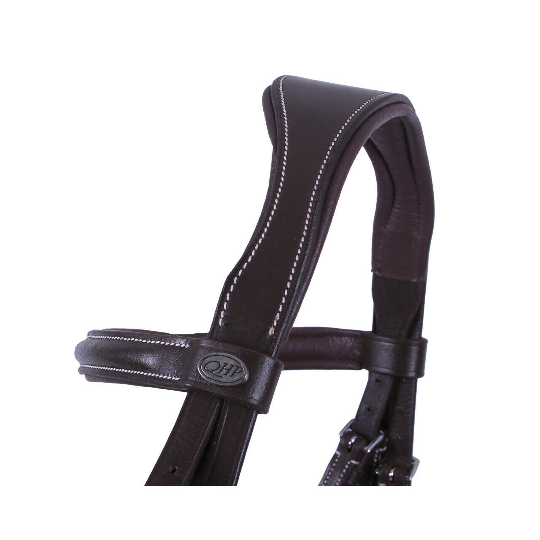 Riding bridles with decorative stitching QHP