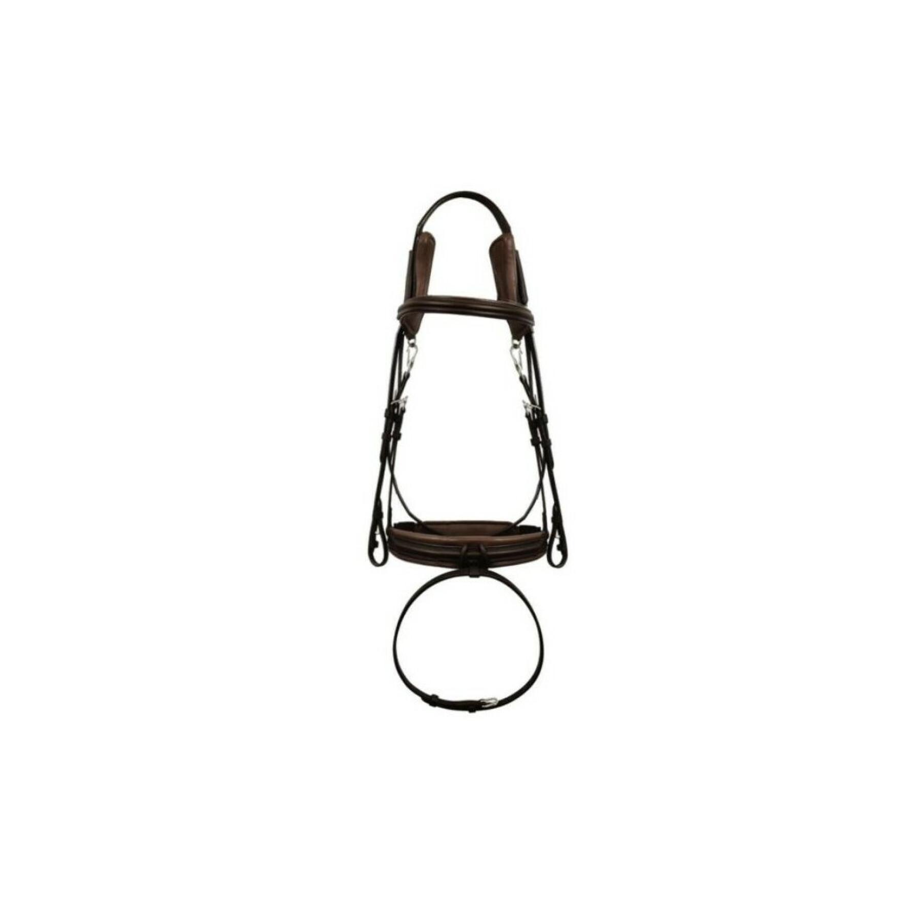 Snaffle bridle with comfort noseband Silver Crown Code 01