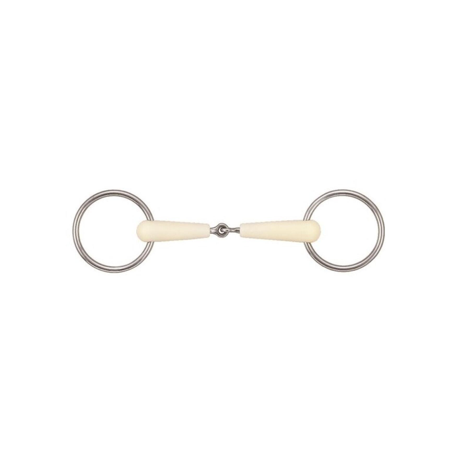 Two-ring snaffle bit single-jointed Soyo Happy mouth