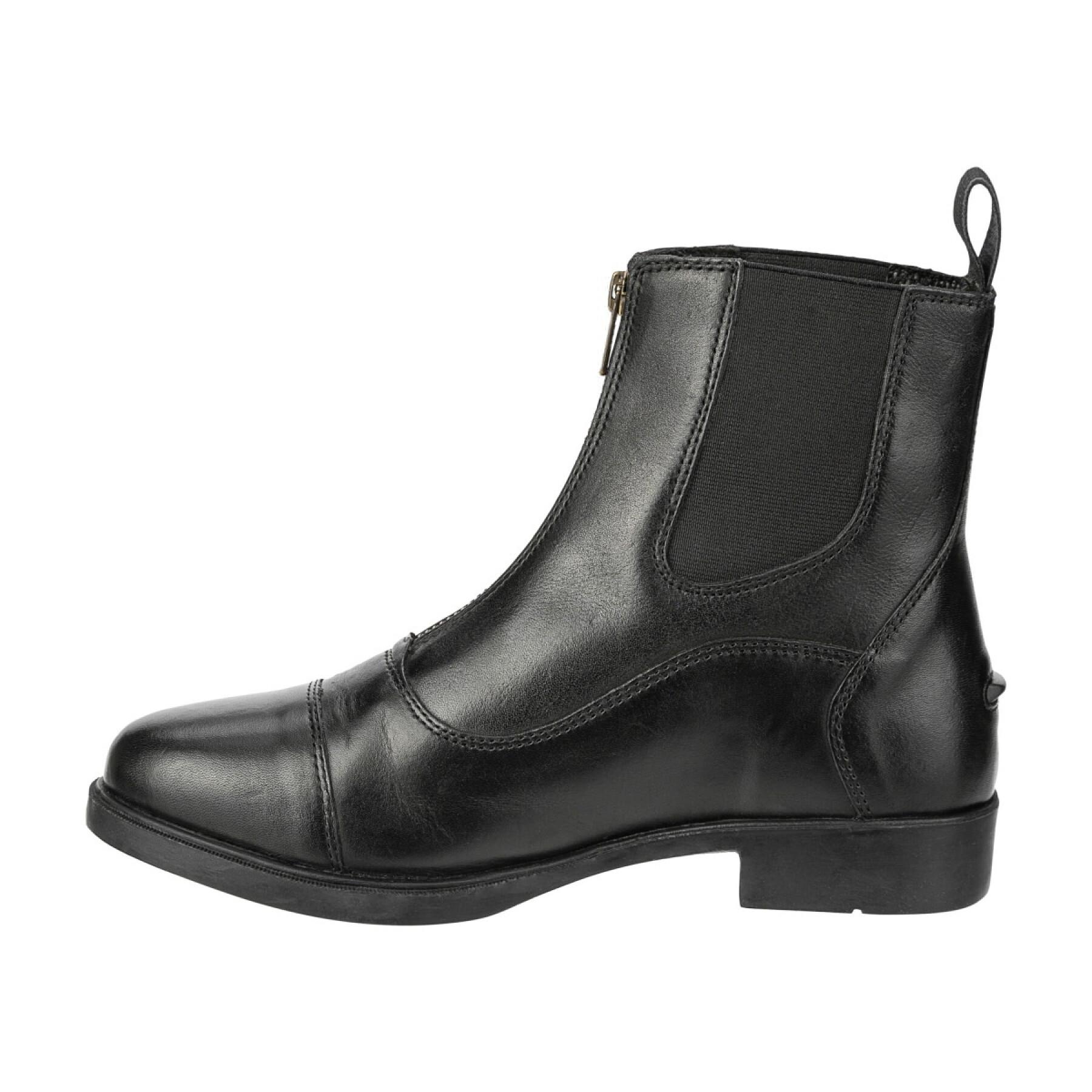 Leather riding boots with front zip Suedwind Footwear Contrace