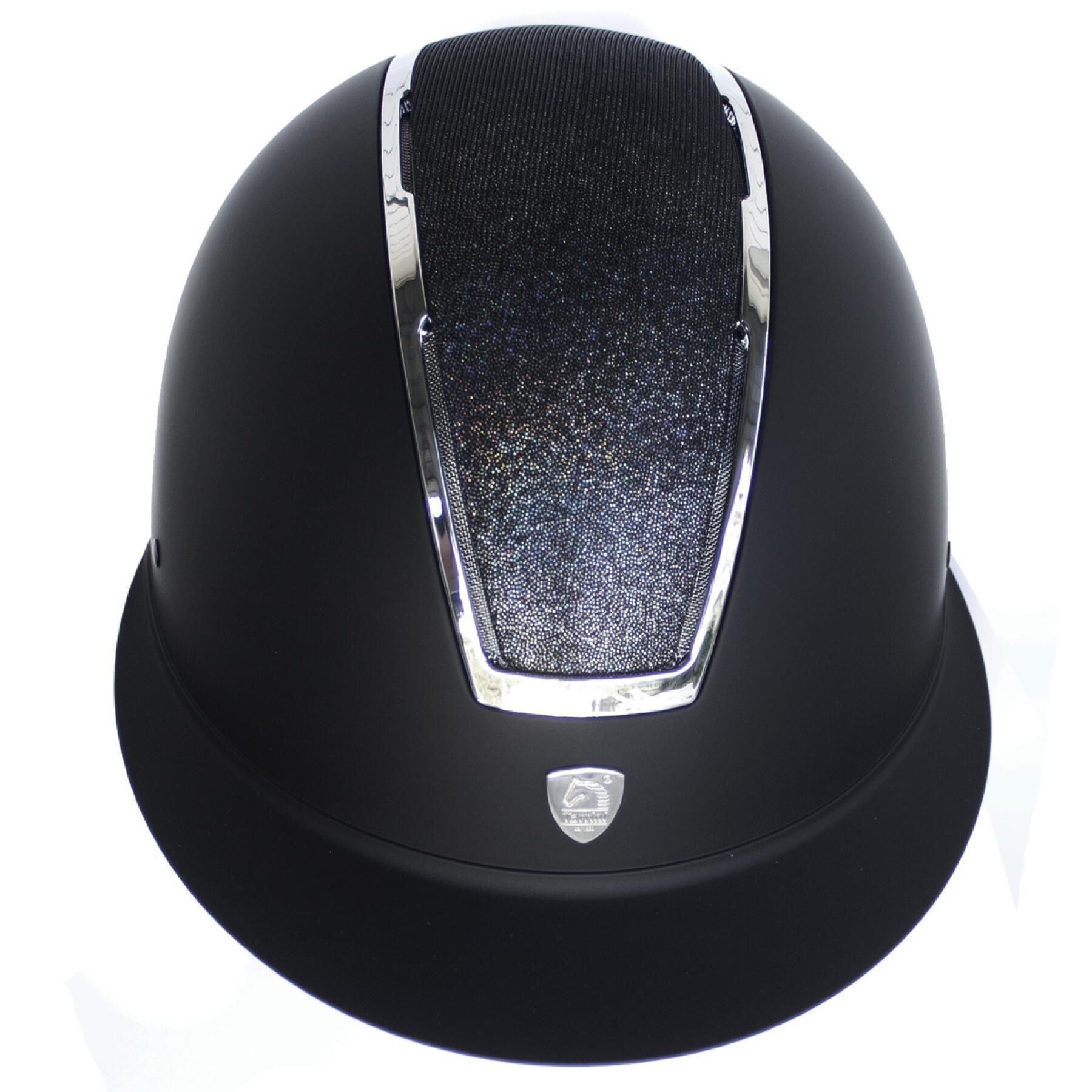 Wide rubberized visor helmet Tattini