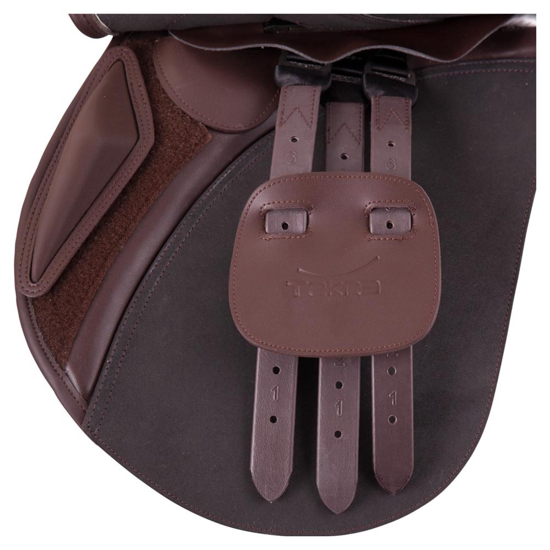Mixed leather horse saddle Tekna Extra Wide S-Line QC