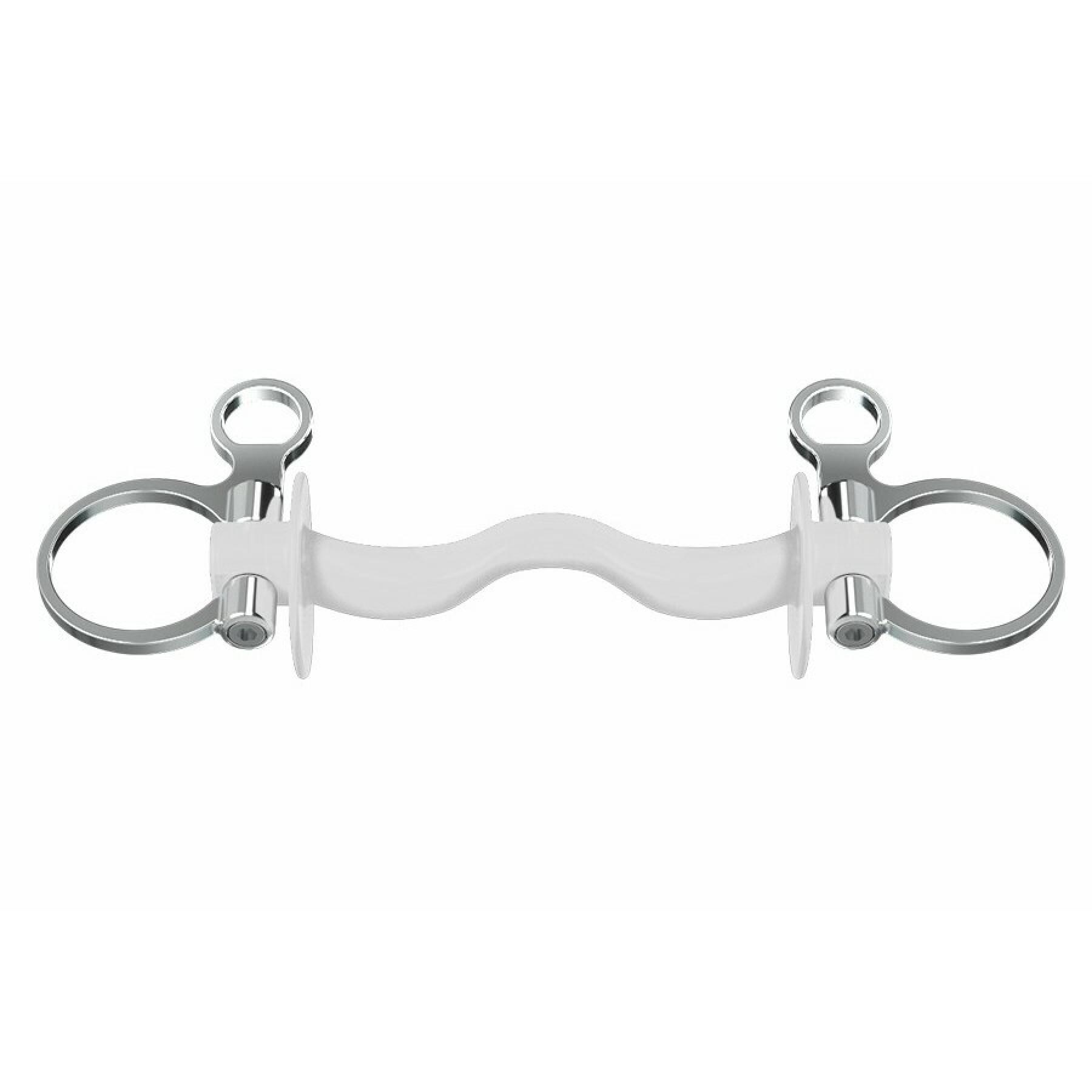 Baucher bits for straight-barreled horses with tongue and washers Winderen