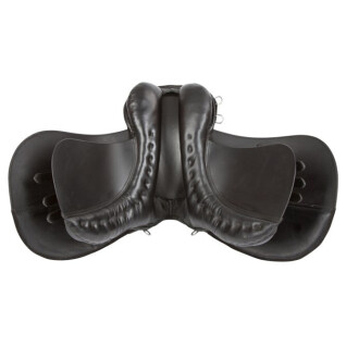 Mixed saddle equipped horse Kerbl