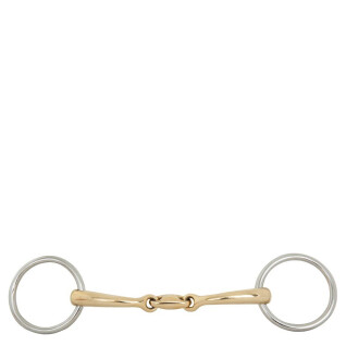 Double bridle snaffle bits for horses BR Equitation Soft Contact