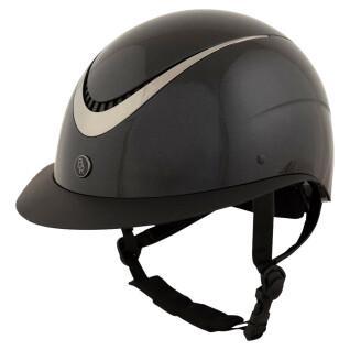 Riding helmet with polo visor BR Equitation Thêta Plus Glossy