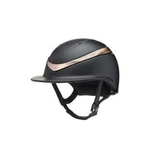 Riding helmet large peak glossy Charles Owen Halo luxe