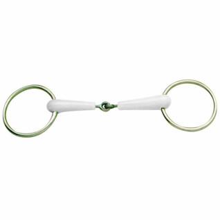 Two-ring snaffle bit whole horse with mint taste Daslö