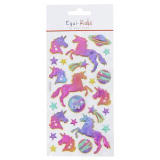 Set of 5 horse riding stickers - unicorn stickers "my life" Equi-Kids Relief