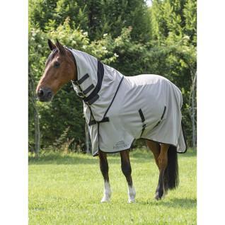 Anti-fly blanket with neck cover for horse Equiline Lemonfly