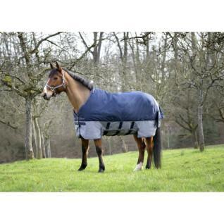 Outdoor horse blanket with waist belt Equithème Tyrex 600 D 0g