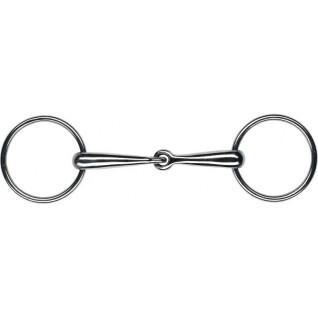 Set of 2 thin solid horse bit rings Feeling