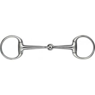 Satin stainless steel bridle bit rings for horses Feeling