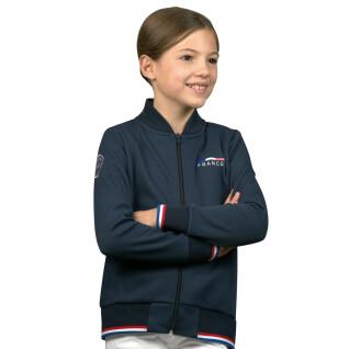 Riding sweatshirt zipped girl Flags&Cup France - Limited Edition