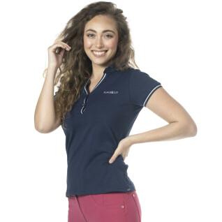 Women's riding polo Flags&Cup Rosa