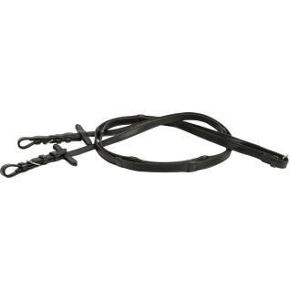 Soft leather horse reins with stoppers Harry's Horse Sensitive