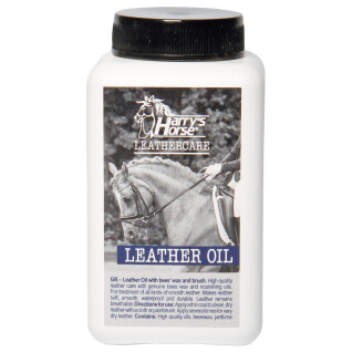 Oil for leather and beeswax with brush Harry's Horse
