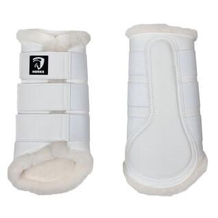 Closed horse gaiters with fur Horka