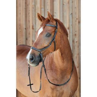 Snaffle bridles with combination noseband for horses without bit Horze Orlando