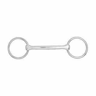 Two-ring snaffle bit for straight horse Horze